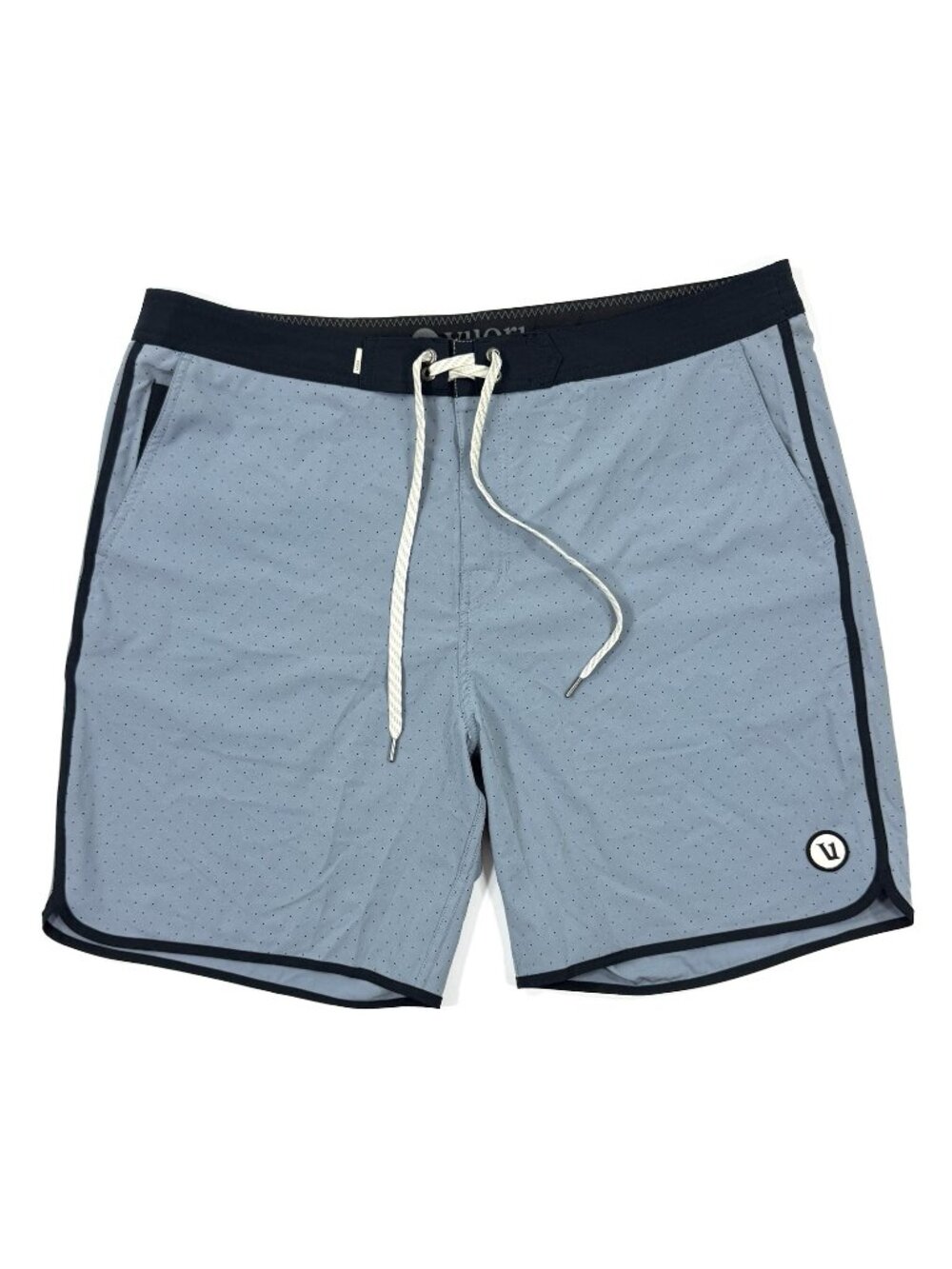 Vuori Mens Cruise Boardshorts Sz 36 Cloud Micro Dot Blue Shorts Swim Athleisure